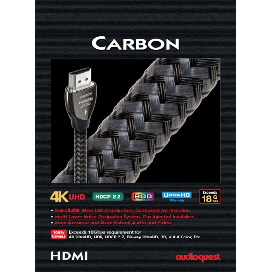 AUDIOQUEST HDMI CARBON 18Gbps