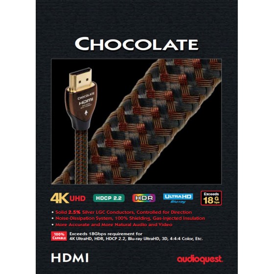 AUDIOQUEST HDMI CHOCOLATE 18Gbps 