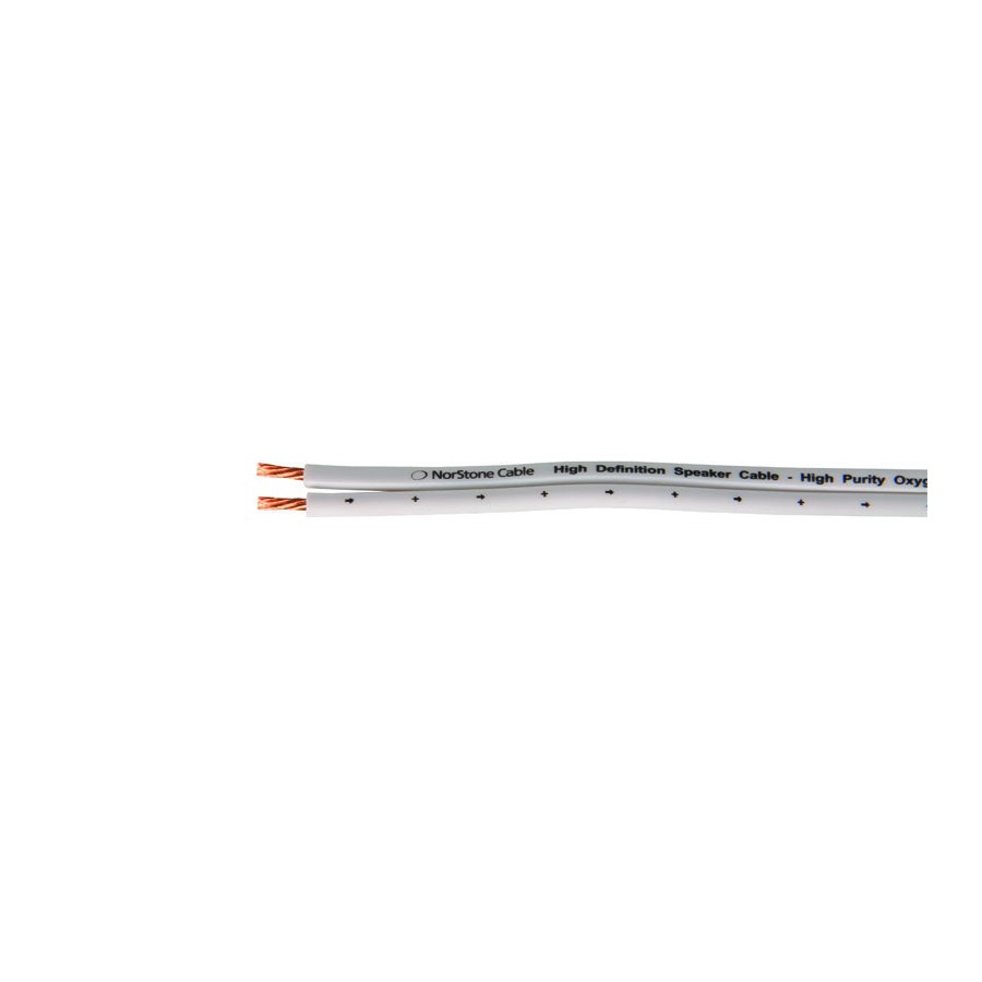 NorStone W150 Cavo Audio 15m 2x1.5mm² | Bianco, Per Diffusori E Impianti Hi-Fi