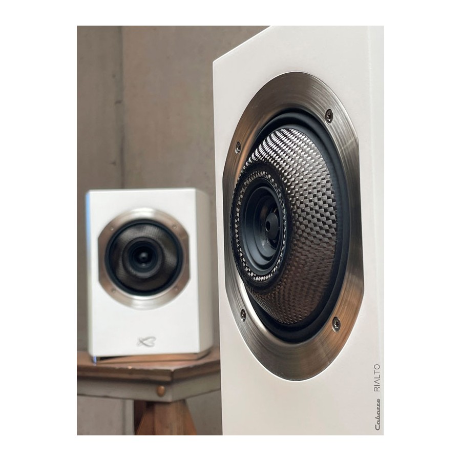 Paire D'enceintes Cabasse Galiote + Compensateur Actif - Noyer - 100W - Occasion
