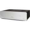 ATOLL AM400 EVO amplificateur de puissance HI-FI, vue trois quarts façade aluminium et dissipateurs latéraux