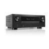 DENON AVC-X2850H amplificateur home cinéma, vue trois quarts gauche façade brossée noire et grilles latérales