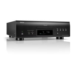 DENON DCD-3000NE lecteur SACD noir, vue de trois quarts avant tiroir fermé et boutons