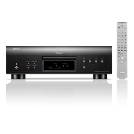 DENON DCD-3000NE lecteur SACD noir, vue de face avec télécommande argentée fournie