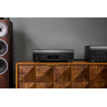 DENON DCD-3000NE lecteur SACD noir, installation hi-fi avec enceintes colonne et ampli