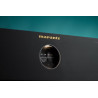 MARANTZ AMP 30 amplificateur, détail logo Marantz doré et vumètre analogique Made in Japan