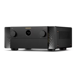 MARANTZ AV 30 préamplificateur AV, vue latérale droite finition noire et flanc carbone