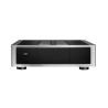 NAD M23 V2 amplificateur de puissance HI-FI, vue de face finition aluminium brossé et façade noire