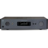 NAD C379 amplificateur DAC hybride, vue de face finition graphite avec écran OLED et molette de volume