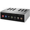 ROSE RS520 streamer amplificateur, vue trois quarts avec écran tactile et grilles de ventilation