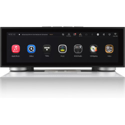 ROSE RS520 amplificateur réseau tout-en-un noir, façade écran tactile interface Apple Music Qobuz Tidal