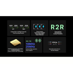 EVER SOLO EVERSOLO DAC Z10 convertisseur numérique analogique, schéma technologies AKM R2R OCXO FPGA alimentation linéaire