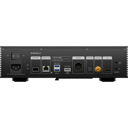 EVER SOLO EVERSOLO T8 lecteur réseau, panneau arrière connectique SFP LAN USB AES/EBU optique coaxial IIS