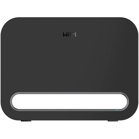 WiiM WiiM SUB PRO (Finition : Noir) caisson de basses vue de face finition noire avec LED de statut