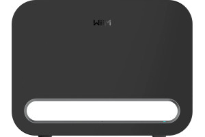 WiiM WiiM SUB PRO (Finition : Noir) caisson de basses vue de face finition noire avec LED de statut