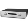 ATOLL IN300 EVO amplificateur intégré HI-FI finition aluminium, vue trois quarts façade avec afficheur OLED