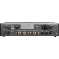 ATOLL IN300 EVO amplificateur, panneau arrière avec entrées RCA, XLR, bornier enceintes et module Evolution