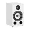 TRIANGLE BOREA BR03 enceinte bibliothèque blanche, vue de trois quarts tweeter et woofer apparents