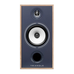 TRIANGLE BOREA BR04 enceinte bibliothèque, vue de face tweeter et haut-parleur membrane blanche