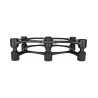 ISO ACOUSTICS ISOACOUSTICS APERTA 300 isolateur acoustique noir pour enceinte, vue de face structure en aluminium