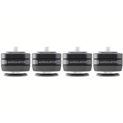 ISO ACOUSTICS ISOACOUSTICS GAIA III NEO (x4) finition argent, isolateurs acoustiques pour enceintes vue de face