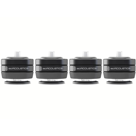 ISO ACOUSTICS ISOACOUSTICS GAIA III NEO (x4) finition argent, isolateurs acoustiques pour enceintes vue de face