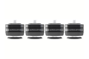 ISO ACOUSTICS ISOACOUSTICS GAIA III NEO (x4) finition argent, isolateurs acoustiques pour enceintes vue de face