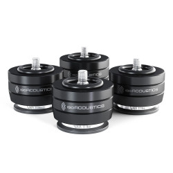 ISO ACOUSTICS ISOACOUSTICS GAIA II Neo (x4) Noir isolateurs acoustiques pour enceintes, set de 4 pieds avec filetage