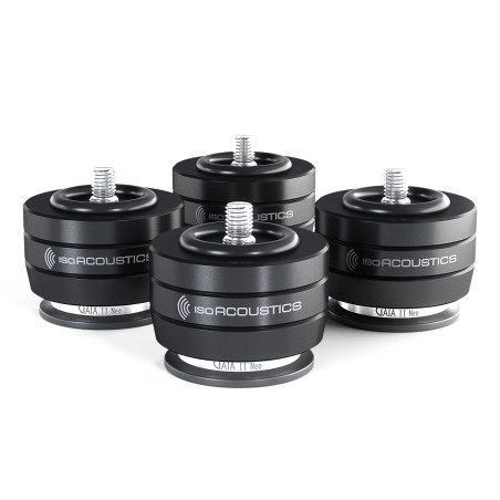 ISO ACOUSTICS ISOACOUSTICS GAIA II Neo (x4) Noir isolateurs acoustiques pour enceintes, set de 4 pieds avec filetage