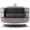 ISO ACOUSTICS ISOACOUSTICS GAIA I Neo (x4) Argent isolateur acoustique, vue de face logo et base caoutchouc