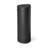 KEF MUO enceinte Bluetooth noire, vue arrière port USB-C bouton Bluetooth et fixations dragonne