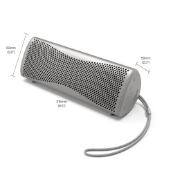 KEF MUO enceinte Bluetooth portable, dimensions 216x82x59mm avec dragonne en tissu