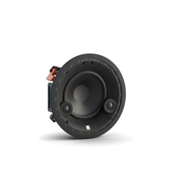 DALI PHANTOM E-60 Stéréo enceinte encastrable plafond, vue trois quarts haut-parleur coaxial et châssis