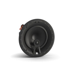 DALI PHANTOM E-80 enceinte encastrable plafond, vue trois quarts avec haut-parleur et tweeter apparents sans grille