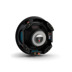 DALI PHANTOM K-80 enceinte encastrable, vue arrière trois quarts structure et bornes de connexion