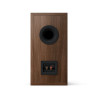 KEF Q-Concerto META enceinte bibliothèque noyer, vue arrière évent bass-reflex et bornier