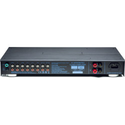 MUSICAL FIDELITY A1 amplificateur classe A, panneau arrière connectique RCA, phono MM/MC et borniers enceintes