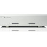 MUSICAL FIDELITY M6s PRX amplificateur de puissance HI-FI finition argent, vue de face boutons power et mute