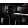 YAMAHA NS600A enceinte bibliothèque mise en situation avec piano à queue et caisson de basses