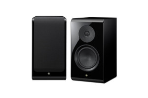 YAMAHA NS800A enceinte bibliothèque HI-FI, paire finition noir laqué avec et sans grille de protection