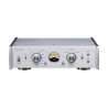 TEAC PE-505 préamplificateur phono argent, façade avec VU-mètre, sélecteurs MC/MM et courbes EQ