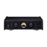 TEAC PE-505 préamplificateur phono noir, face avant vumètre central sélecteurs MC MM et courbes EQ