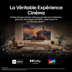 LG 75QNED86A6A TV MiniLED 75 pouces, technologies 4K HDR10 Dolby Vision et Filmmaker Mode