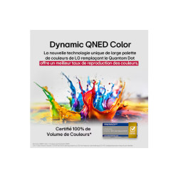 LG 75QNED86A6A TV MiniLED 75 pouces, technologie Dynamic QNED Color certifiée 100% volume de couleurs