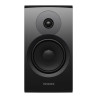 DYNAUDIO EMIT 20 enceinte bibliothèque finition noyer, vue de face baffle noir avec tweeter et woofer