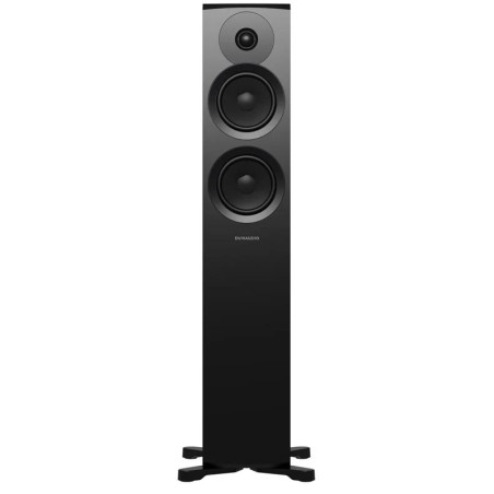 DYNAUDIO EMIT 30 enceinte colonne Hi-Fi noir satin, vue de face tweeter et deux haut-parleurs