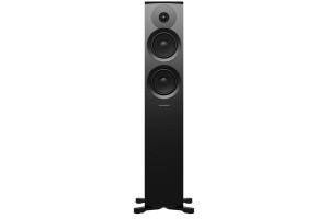 DYNAUDIO EMIT 30 enceinte colonne Hi-Fi noir satin, vue de face tweeter et deux haut-parleurs