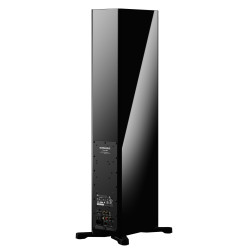 DYNAUDIO FOCUS 30 enceinte colonne noir, panneau arrière connectique et entrée secteur