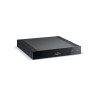 NAIM CI-UNITI 102 amplificateur streamer HI-FI, vue trois quarts façade noire avec logo et dissipateurs latéraux