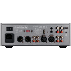 QUAD QUAD 33 préamplificateur HI-FI, panneau arrière connectique XLR, RCA phono et sorties analogiques